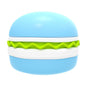 Hamburger Style 5-in-1 Dog Bowl Anti-choke Non-slip Pet Slow Feeding Bowl