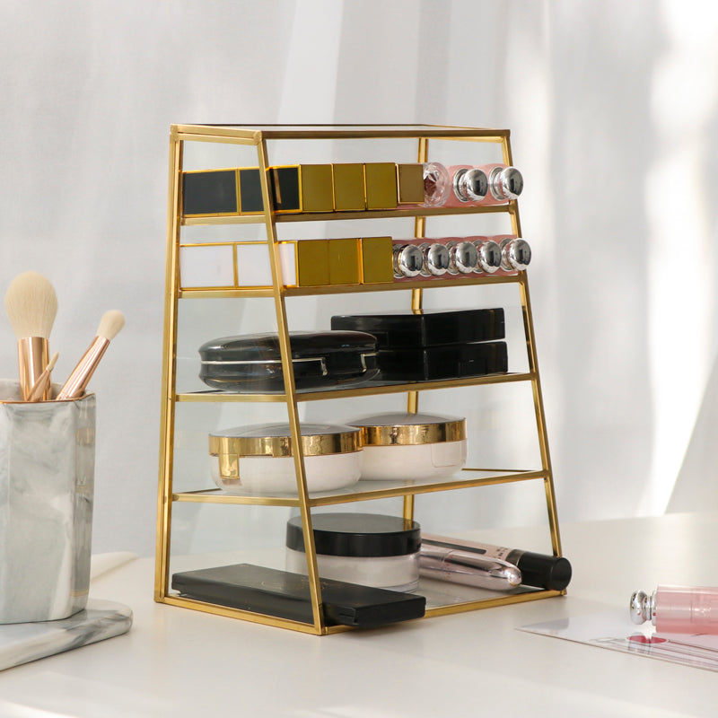 Table Glass Cosmetic Storage Box