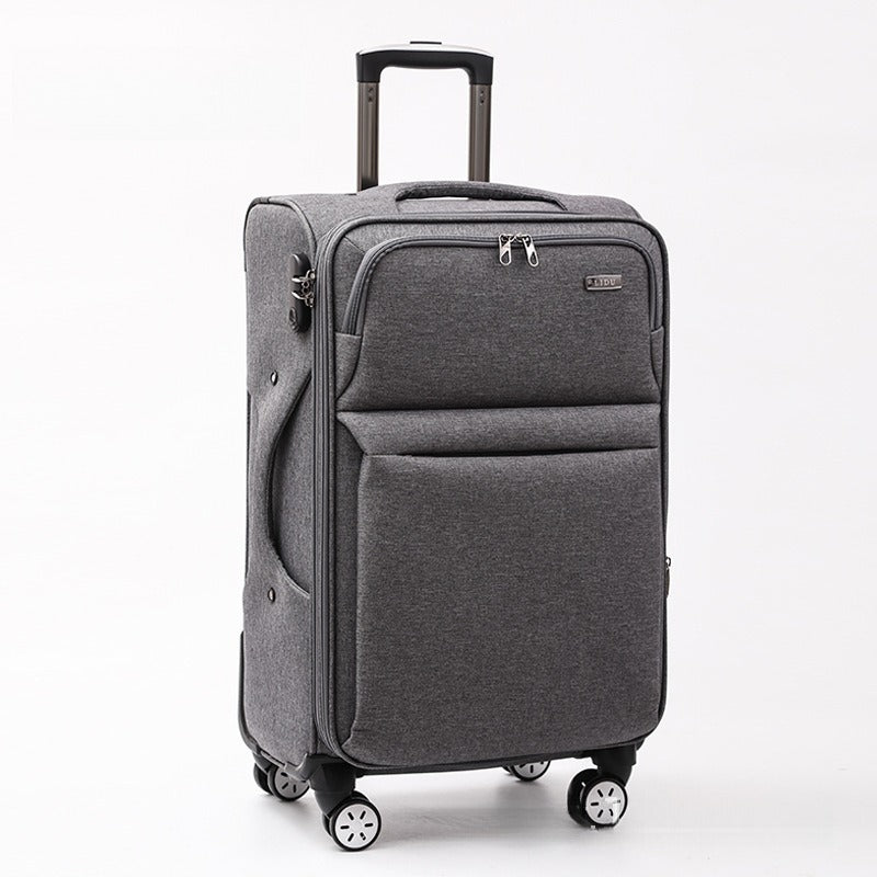 Waterproof Cross-border Black Oxford Cloth Suitcase, Durable 30 Inch Large Capacity, 20 Inch Boarding Case, Luggage Compartment