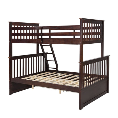 Bunk Bed With Ladder, And Safety Guard Rails