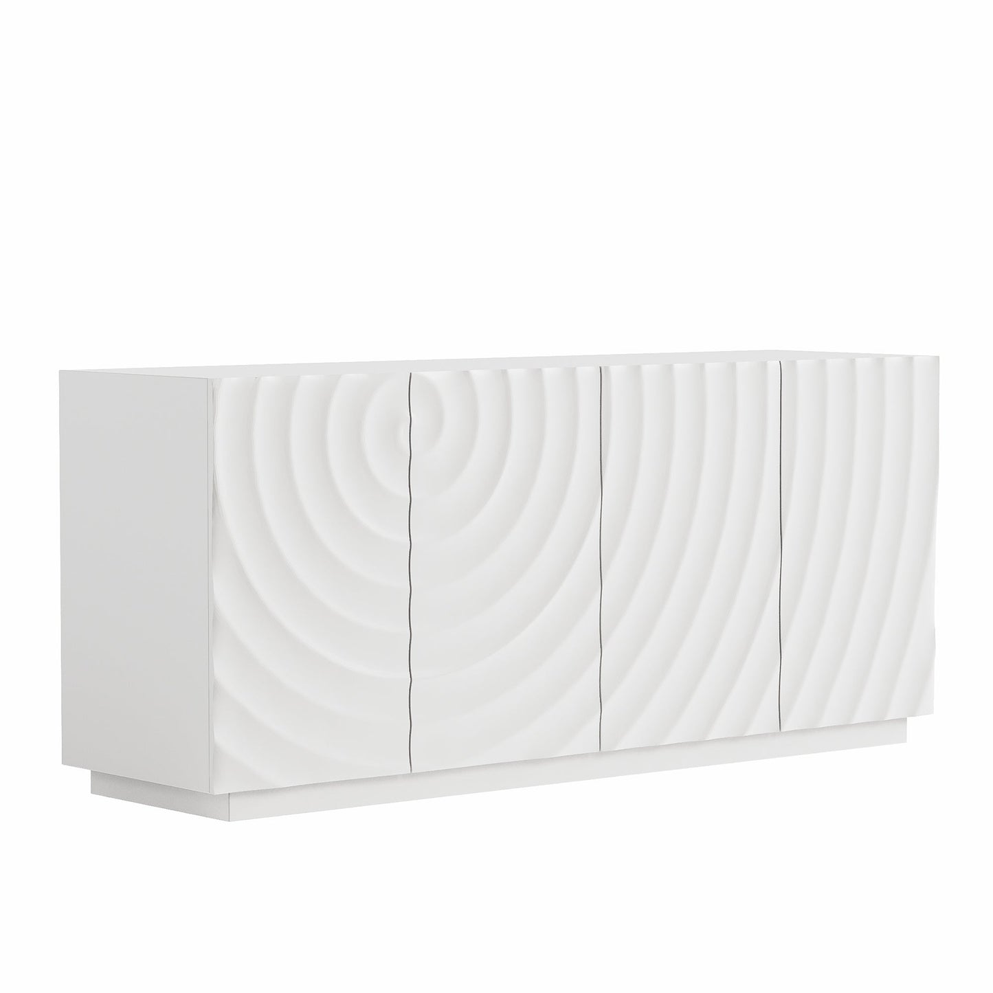 Buffet Cabinet with Storage - Modern 4-Door Sideboard