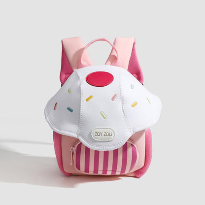 Adorable Toddler Purse – Cute Mushroom Design Bag for Children, Lightweight Travel Backpack, 3D Kindergarten Style