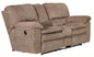 Reyes - Power Lay Flat Reclining Console Loveseat With Storage & Cupholders