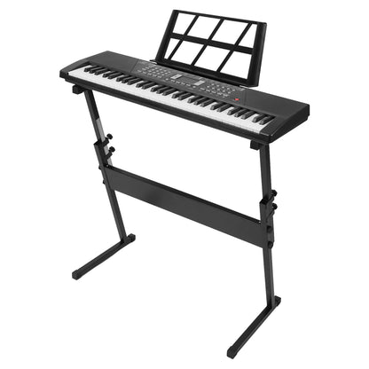 61 Keys Digital Music Keyboard Electric Piano Electronic Musical Instrument Kids Learning Keyboard with Light Up Keys Microphone for 3-12 Year Old Kid