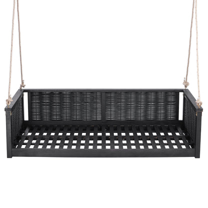 TOPMAX Outdoor Classic Solid Wood Twin Size Swing Bed