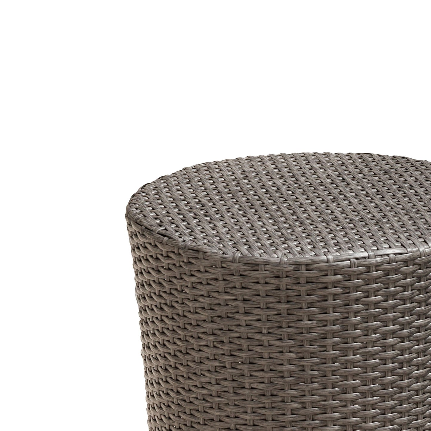 Keaton Barrel Side Table Gray