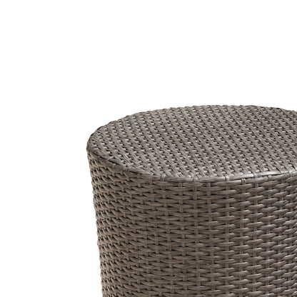 Keaton Barrel Side Table Gray
