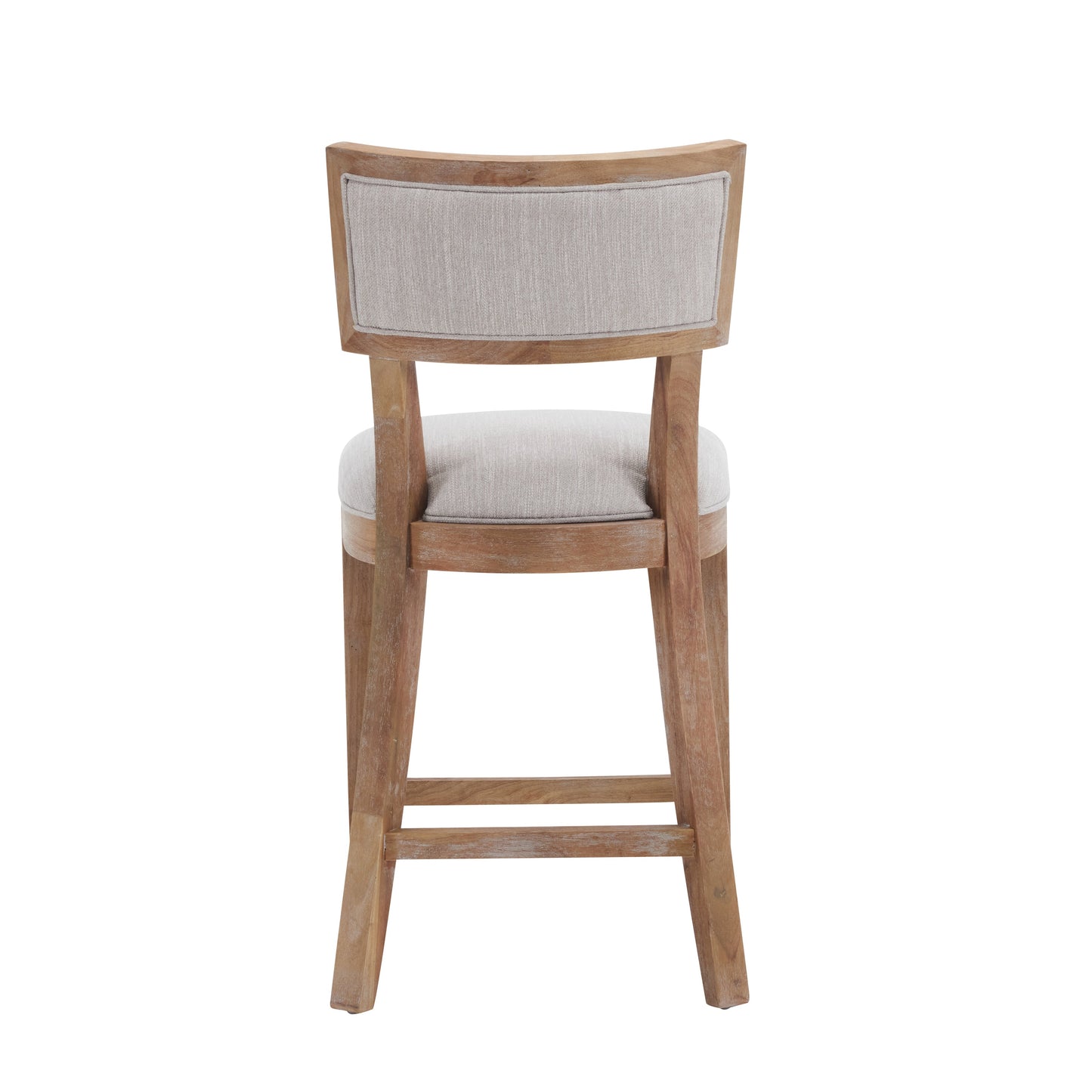 26.5" Upholstered Counter Stools Set of 2 with Comfy Back