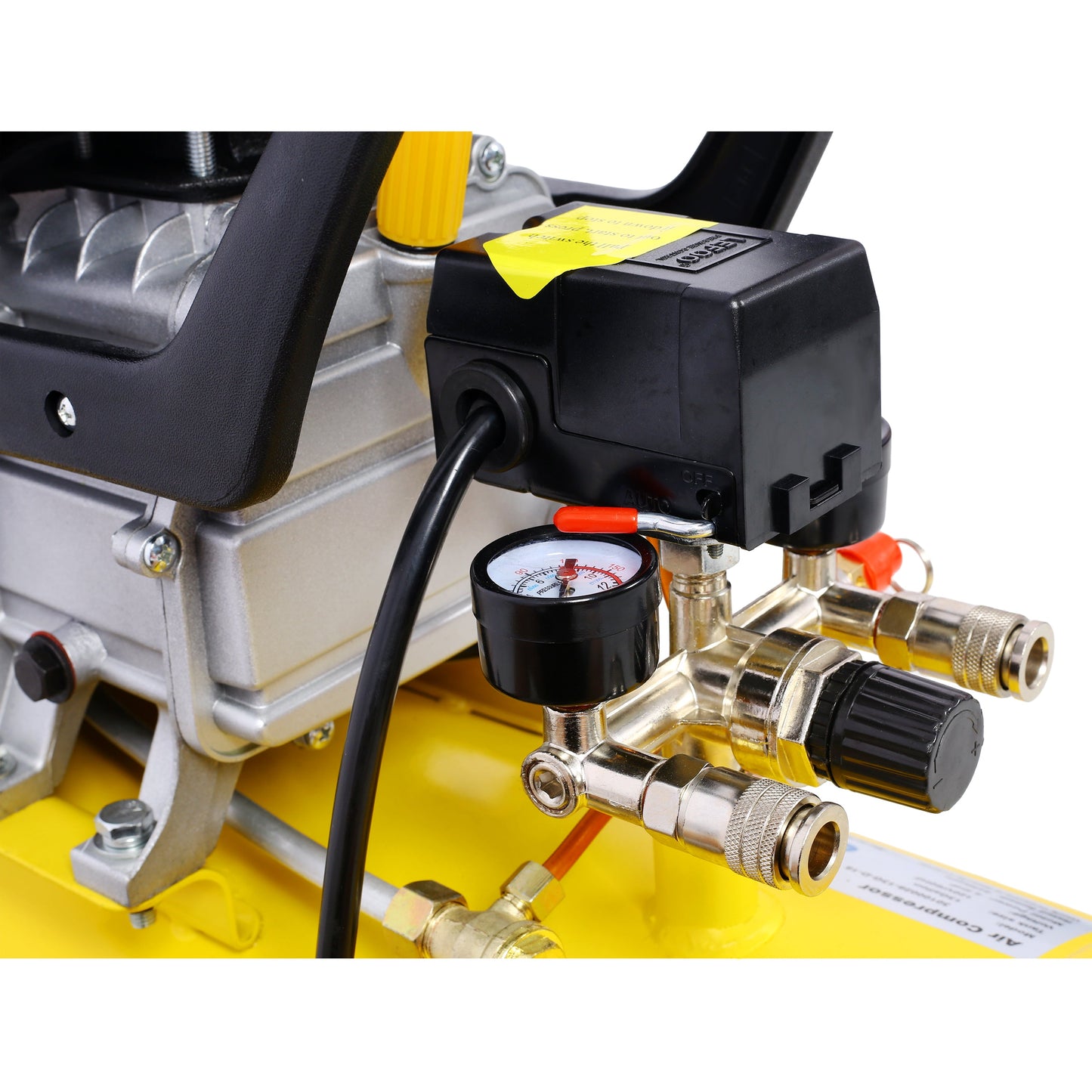 4.5HP Portable 13-Gallon Oil-Lubricated Air Compressor Tank