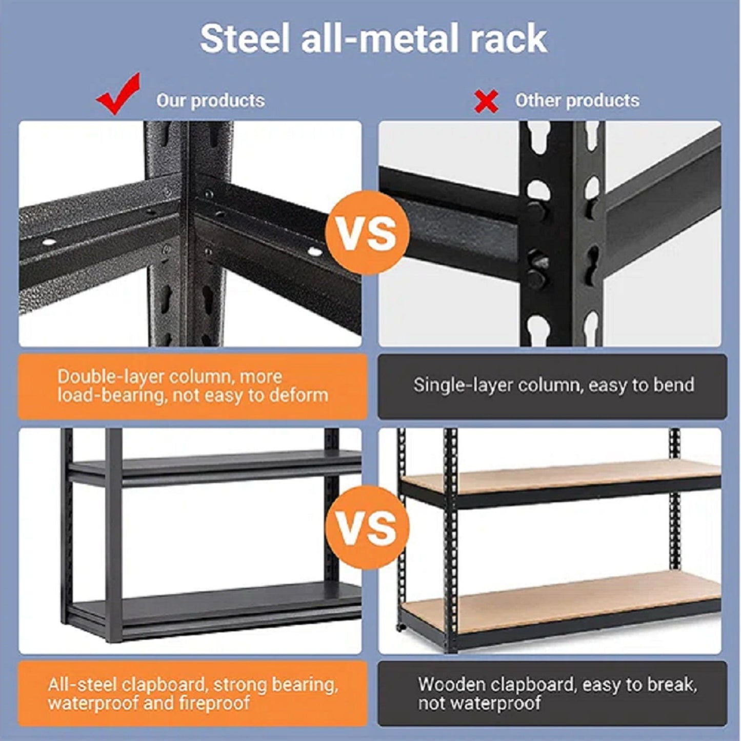 Adjustable Height Storage Shelving Units
