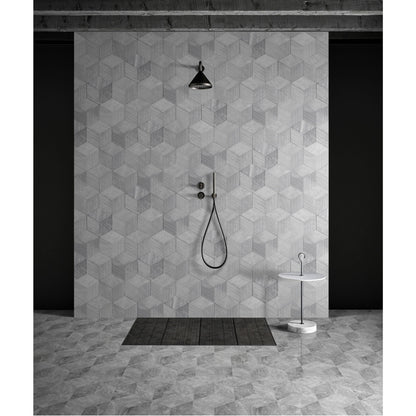 Hexagon Natural Marble Polished Tile For Wall And Floor (Set of 12)