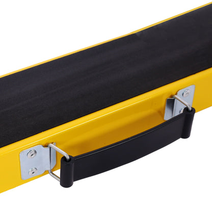 Folding Portable Saw Horses 2 Pack With Fast Open Legs, Heavy Duty For Garage And Workshop - Yellow / Black