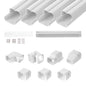 Mini Split Line Set Cover 3 Inch W x 15.8 Ft L PVC Decorative Pipe Line Cover