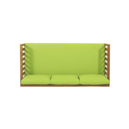 Claremont 3 Seater Daybed Teak Acacia Wood Water Resistant Cushions