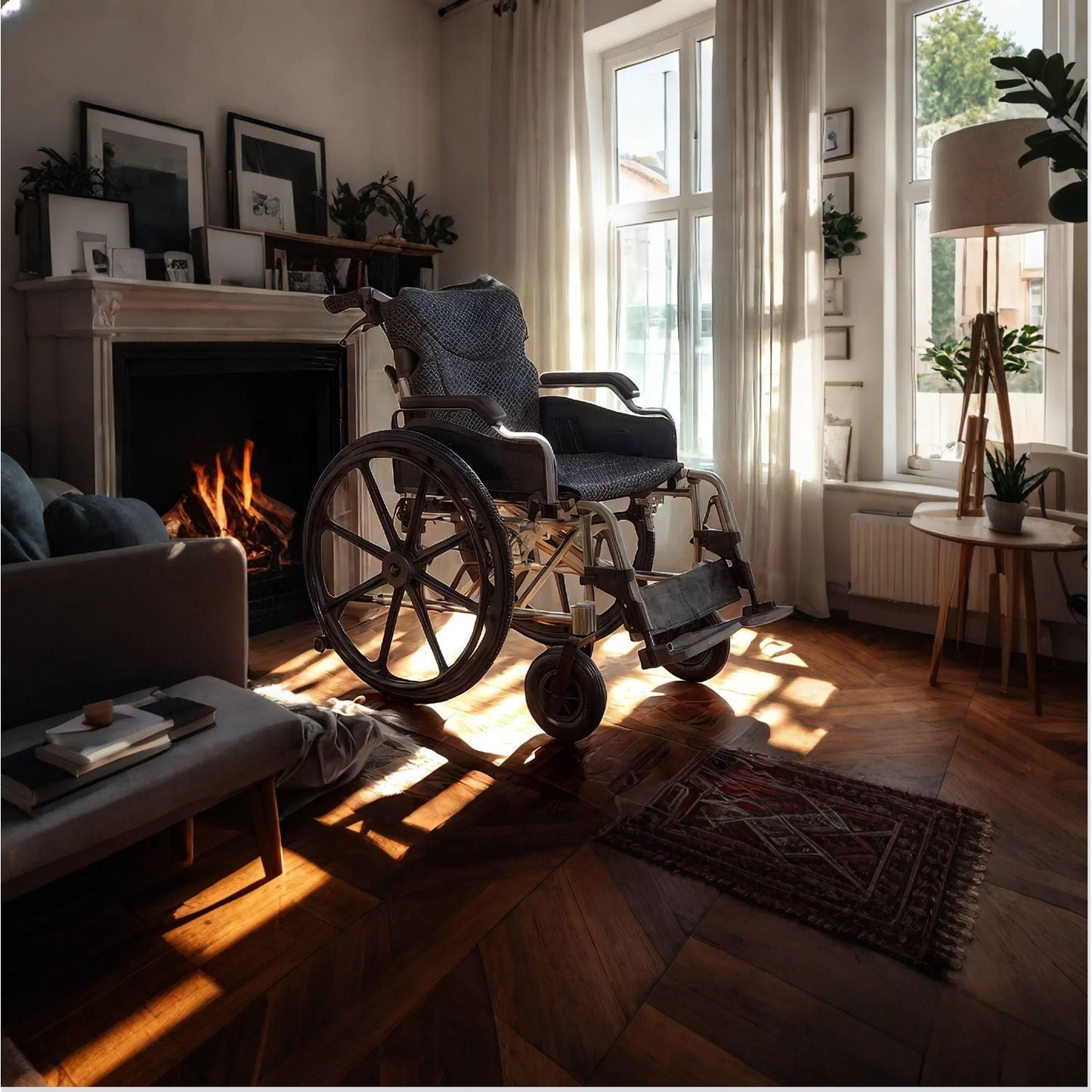 Heavy Duty Foldable Manual Wheelchair with Double X Force Support