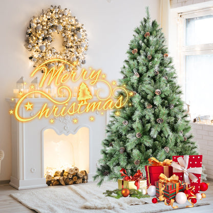 7.5FT Christmas Tree with 92 Pine Cones