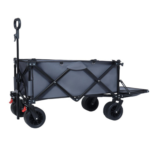 Foldable Wagon with Extended Tailgate and Large All-Terrain Wheels