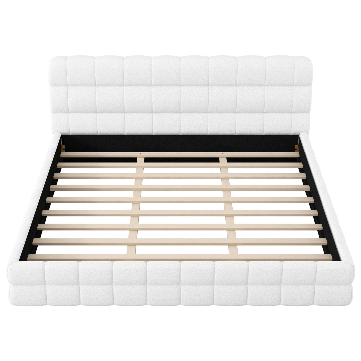 Upholstered Platform Bed With Headboard