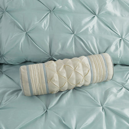7 Piece Tufted Comforter Set Seafoam King