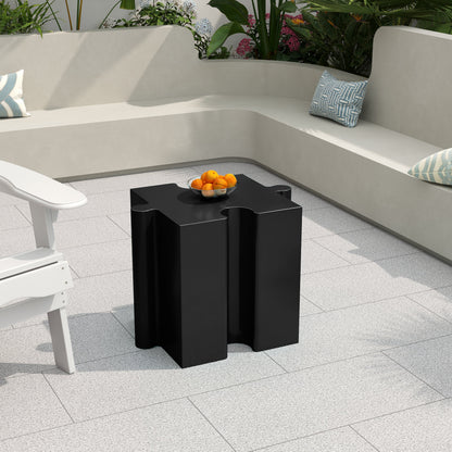3-Piece Artistic Puzzle Table Set, Modular MGO Side Tables