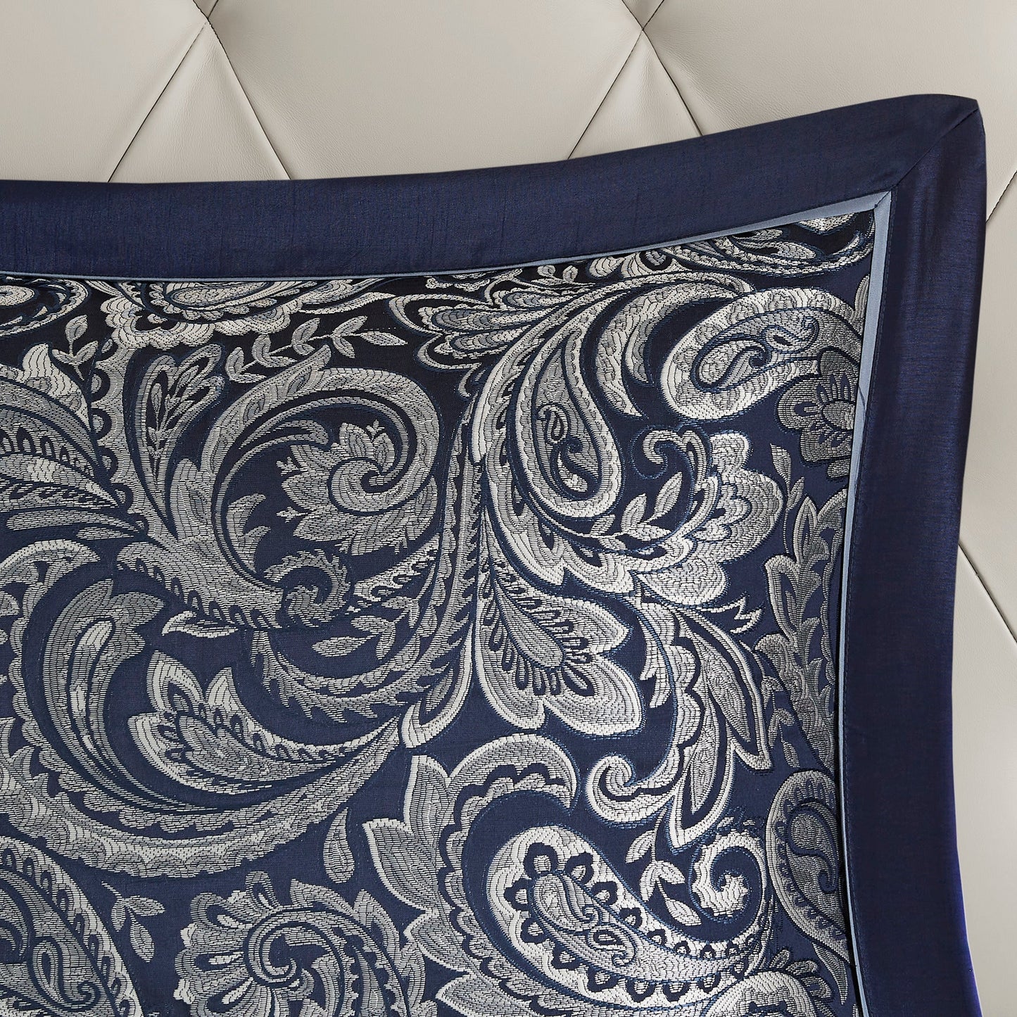 12 Piece Comforter Set with Cotton Bed Sheets Navy King
