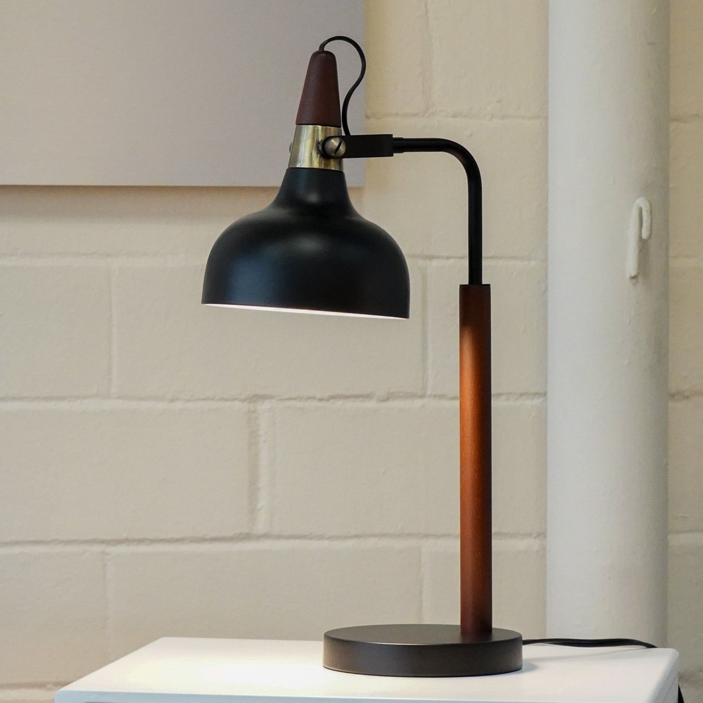 Glowlite - Table Lamp With Cone Shade - Black