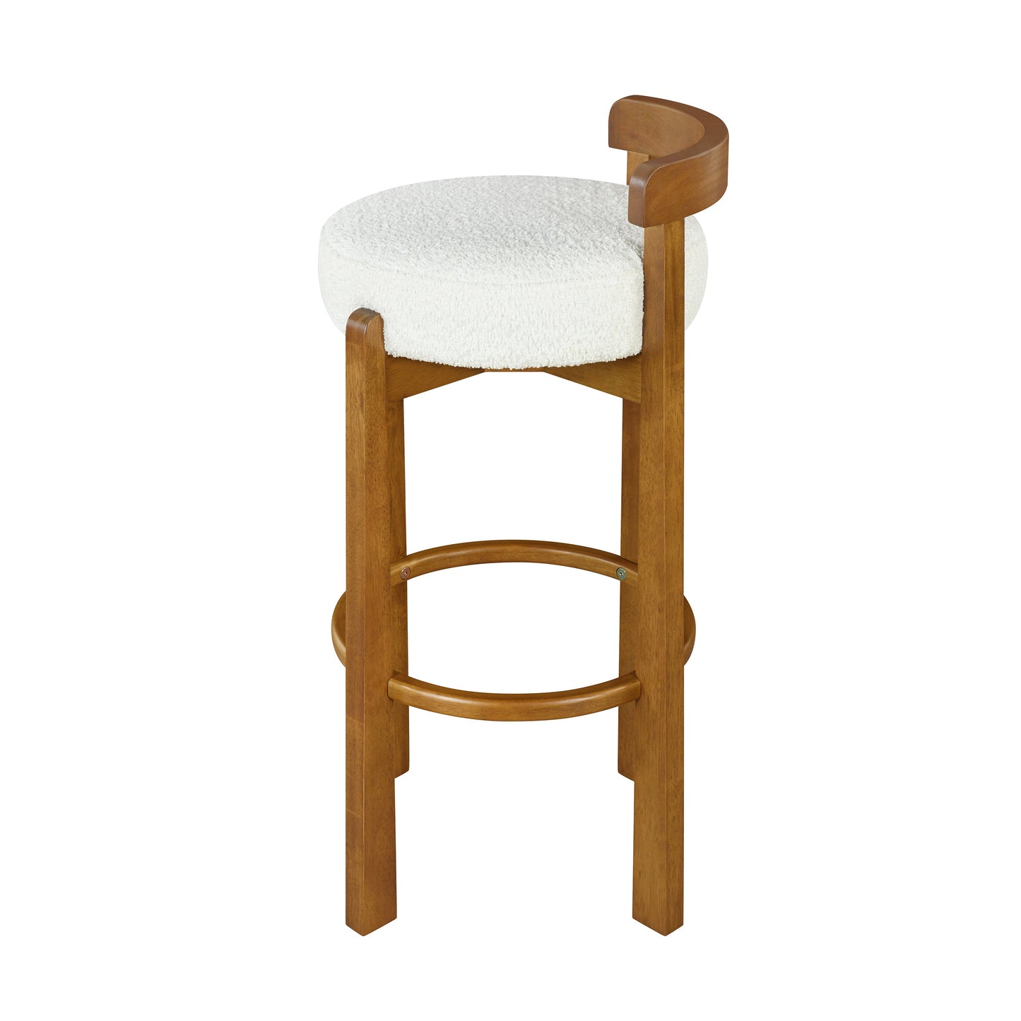 Elise Indoor Wooden Low Back Barstool