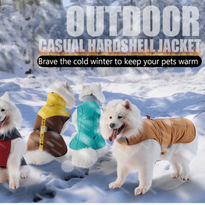 Water- And Wind-Resistant Velcro Jacket For Medium To Large Dogs