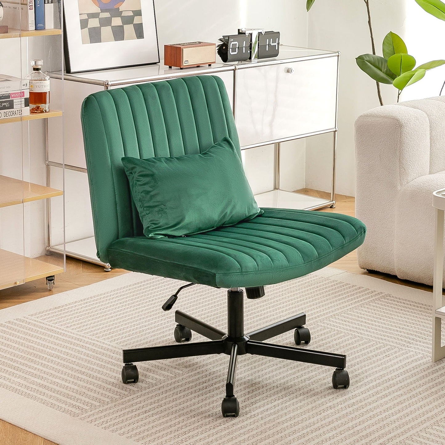 Criss Cross Office Chair With Adjustable Height, Ergonomic Design