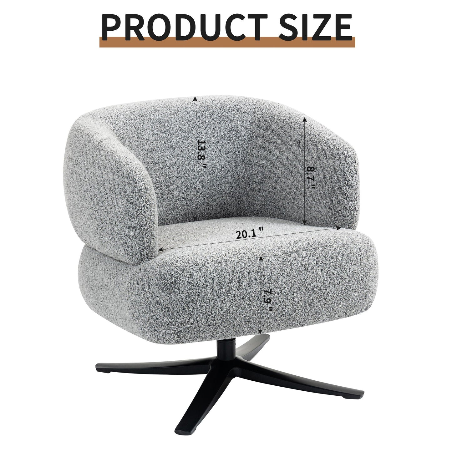 Cuddle Style Leisure Swivel Sofa Chair