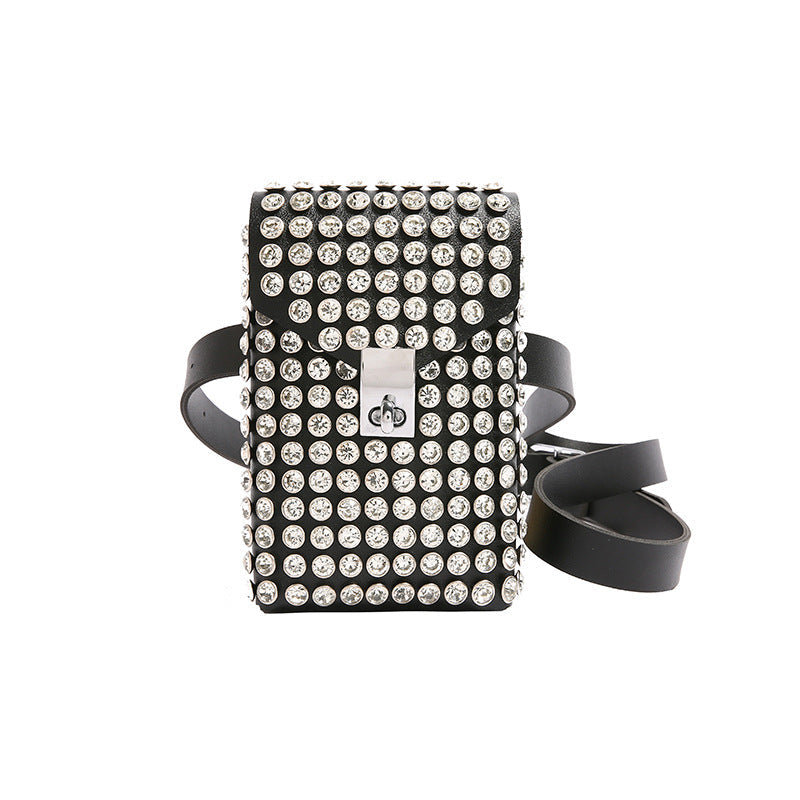 Single-shoulder Bag Instagram-style Rhinestone Design