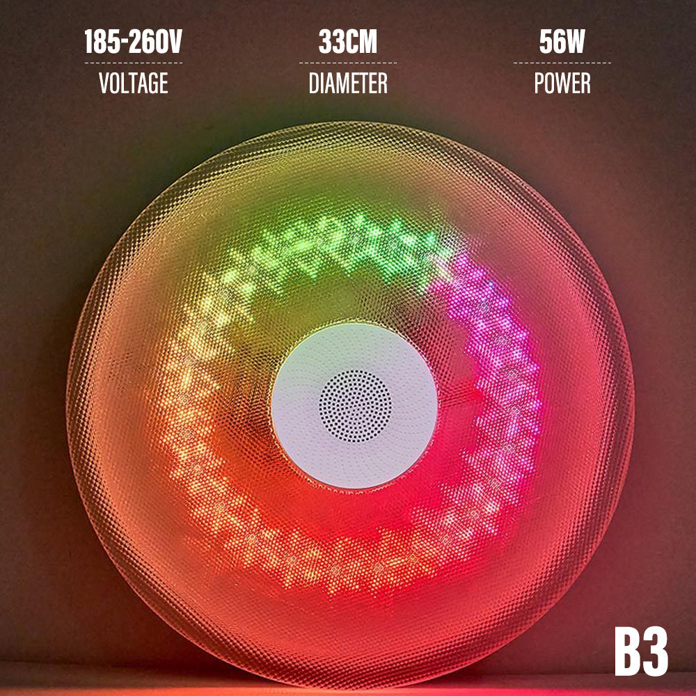Bluetooth Ceiling Lamp Intelligent RGB Colorful Music