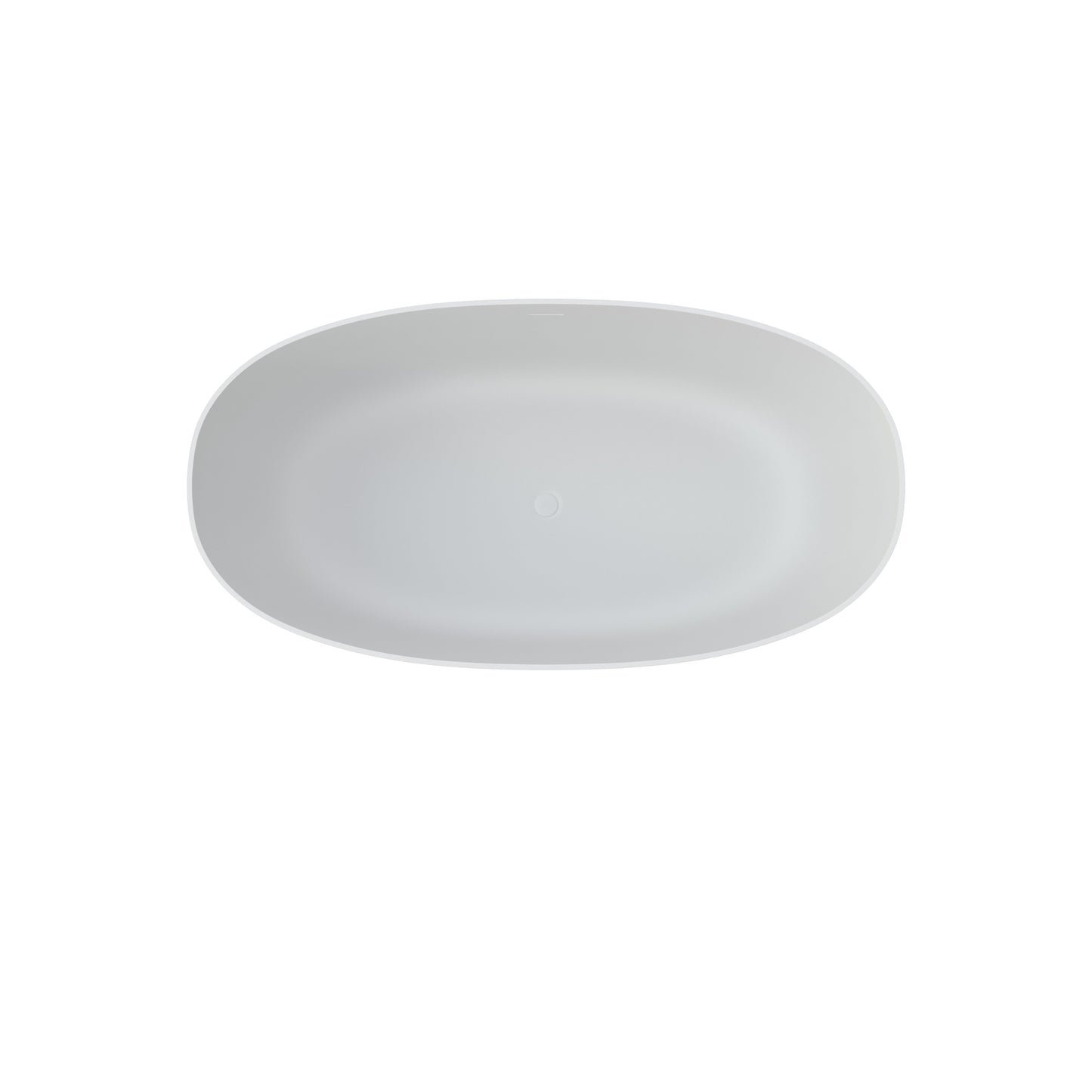 59" Solid Surface Soaking Bathtub