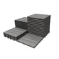 27 Pcs Interlocking Deck Tiles 12" x 12" HDPE Outdoor Flooring