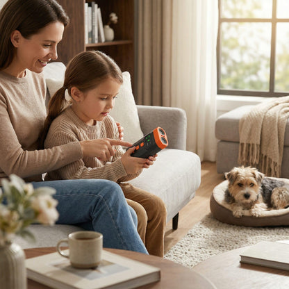 Ultrasonic Dog Bark Deterrent Device, 33FT Effective Range Indoor Outdoor Use, Safe & Humane Rechargeable Bark Control With Child Safety Lock To Effectively Correct Dog Barking Behavior