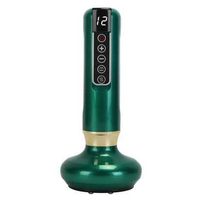 Anti Cellulite Massager Handheld Vacuum SuctionÊCupping Kit Beauty Tool with 12 Suction Mode 12 Heating 20Mins Auto-Off One-Key Pressure Release for A