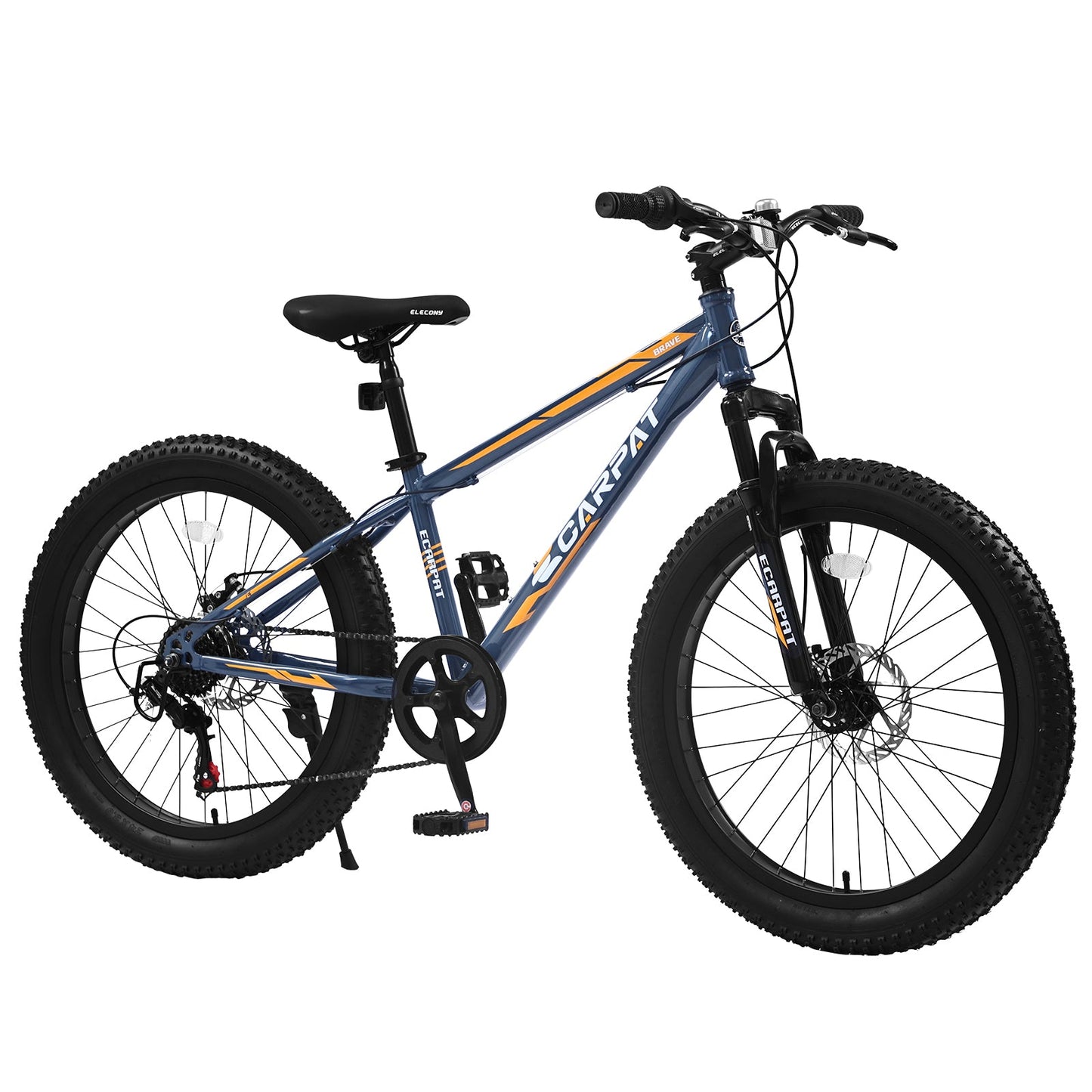 Elecony 24 Inch Fat Tire Mountain Bike