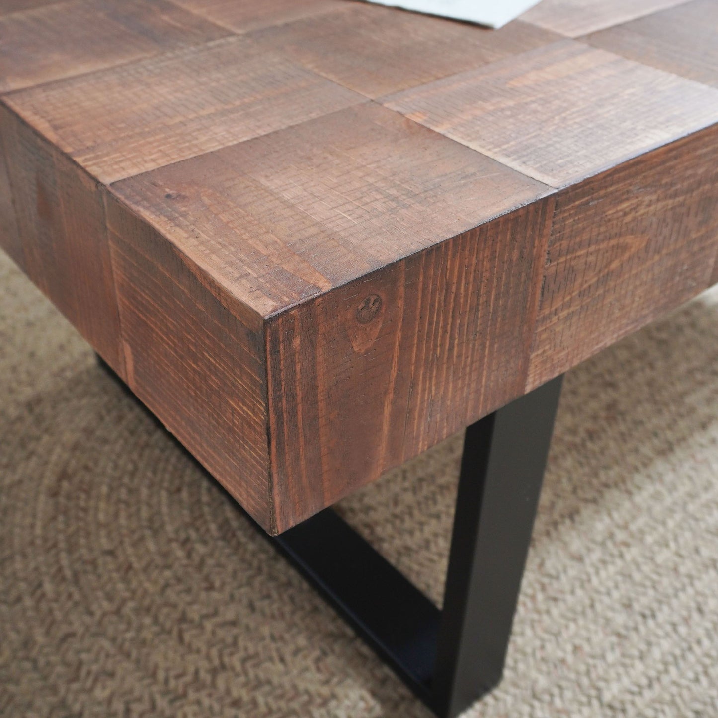 Rectangular Coffee Table With U-Shaped Legs Living Room - Multi
