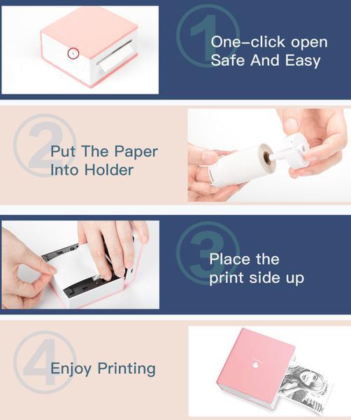 Pocket Bluetooth Thermal Label Printer for Small Cell Phones - Portable Photo Printing & Misprint Solutions