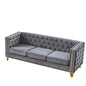 Modern Sofa With Button Tufting, Upholstered Couch For Living Room