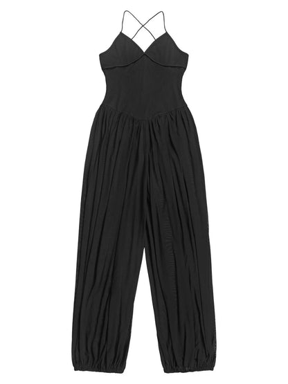 Spaghetti Strap Wide-Leg Jumpsuit