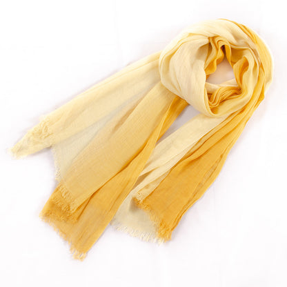 Large Soft Scarf Warm Cotton Tassel