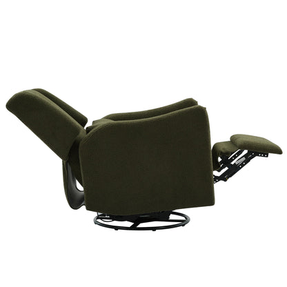 Wide Wingback Swivel Glider Rocker Recliner Chair