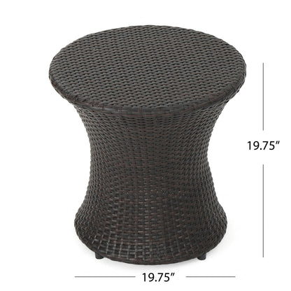 19" Kono Hourglass Table (No Glass Top) End Table