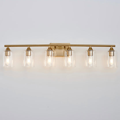 6-Light Brushed Bathroom Lighting