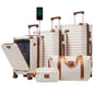 Deluxe 5-Piece Hard-Side Luggage Set with USB and TSA Locks