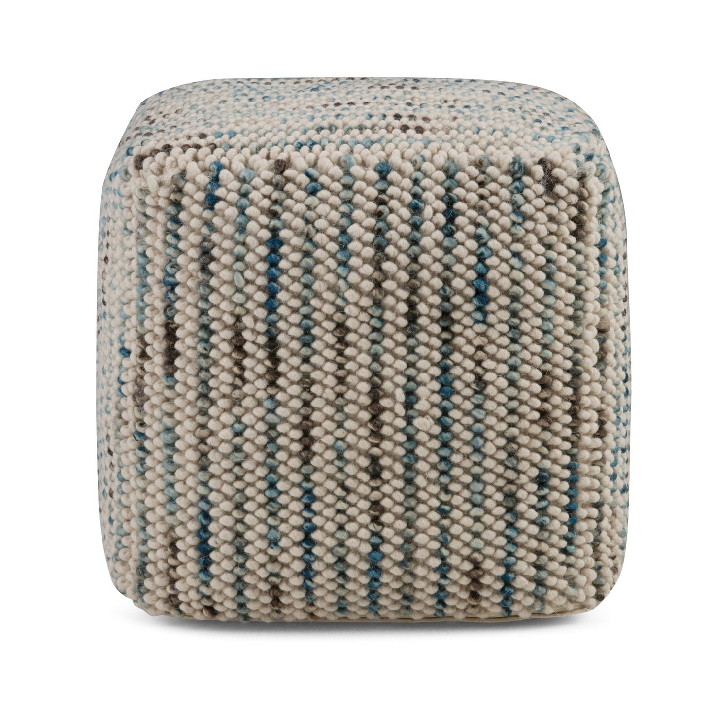 Zoey - Handcrafted Woven Cube Pouf