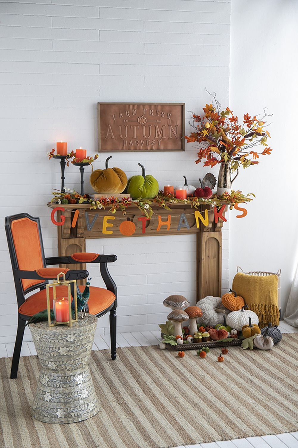 Weighted Pumpkin Ornament Decor For Holiday Harvest Festival Fall Festival & Thanksgiving