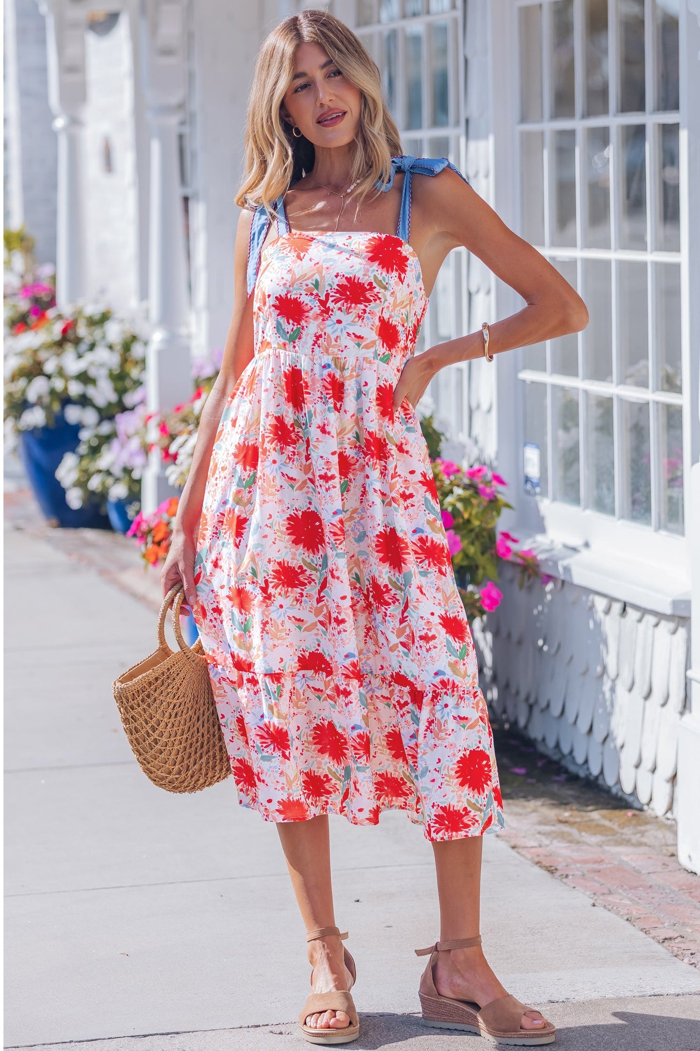 Dahlia Straps High Waist Dress