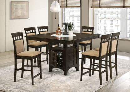 Gabriel 7-piece Square Counter Height Dining Set Cappuccino
